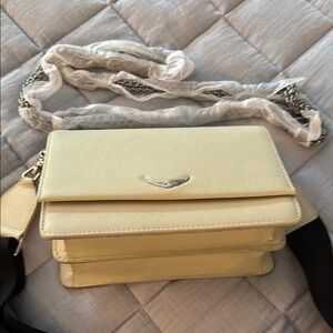 Zadig & Voltaire Cream Crossbody Bag